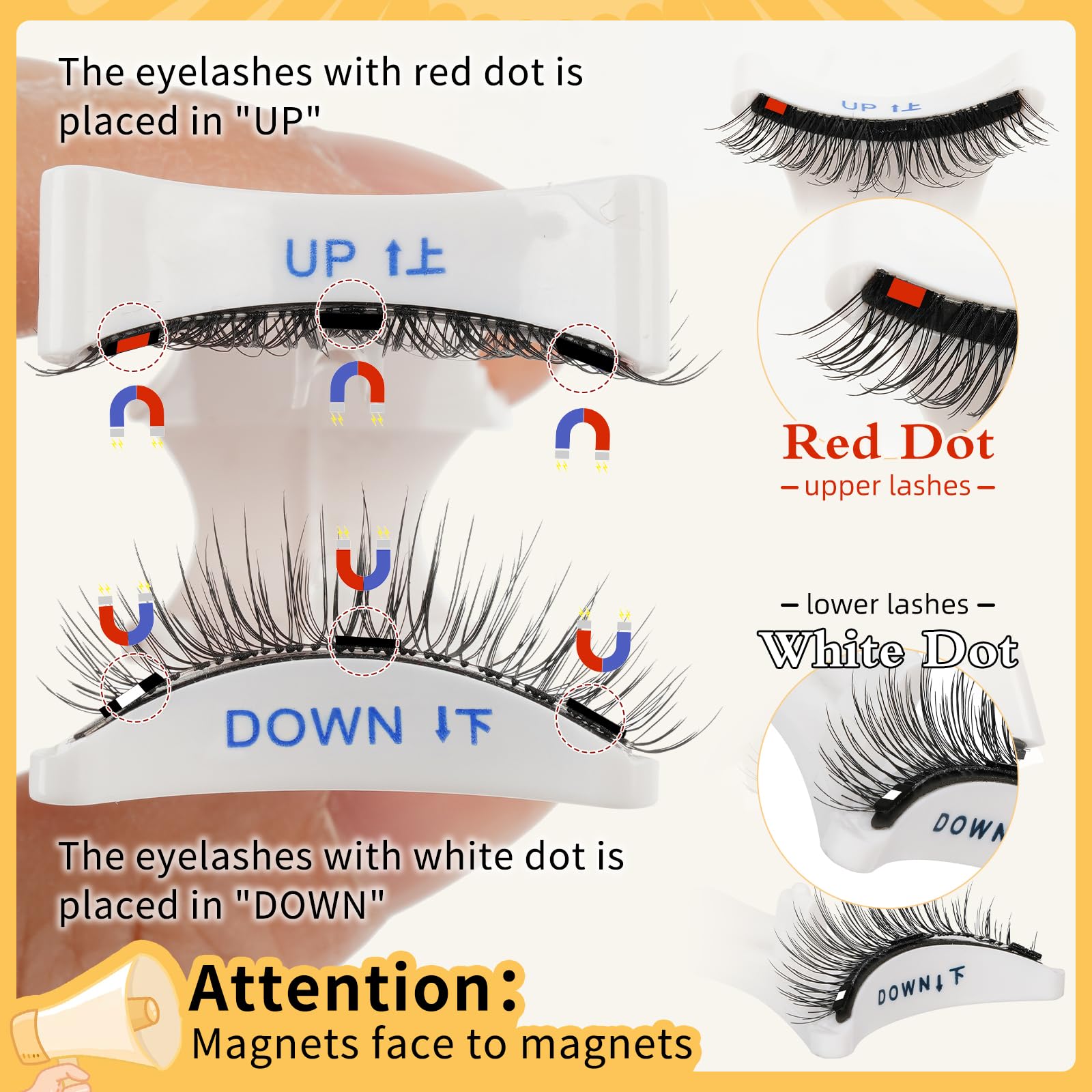 QUEWEL magnetic applicator tool helps precise placement without glue.