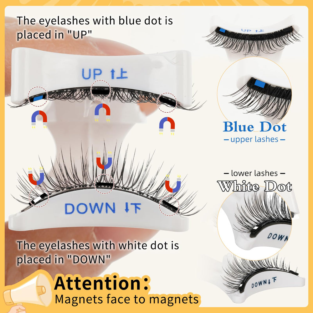QUEWEL magnetic applicator showing precise lash placement.