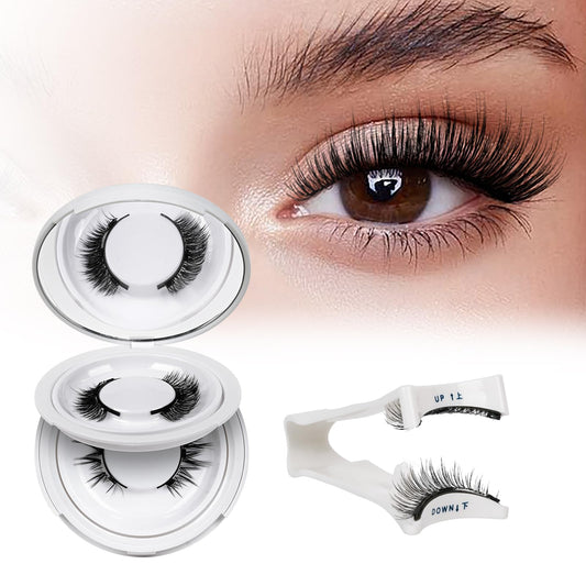QUEWEL magnetic eyelashes kit with two pairs for glue-free wear.