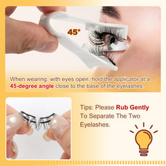 QUEWEL reusable magnetic lashes for multiple wears with care.