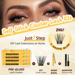 QUEWEL No glue needed feature enables quick, mess-free lash application