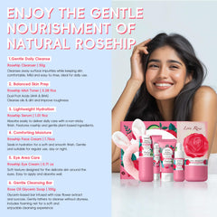 QUIYUM Rosehip Barrier Nourishment Swatch illustrates skin resilience and texture refinement.