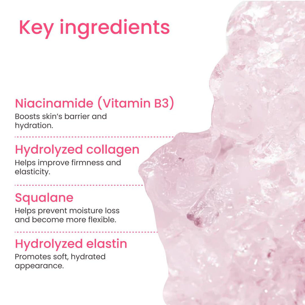 QUIA Collagen Jelly Cream pump dispensing lightweight gel smoothly.