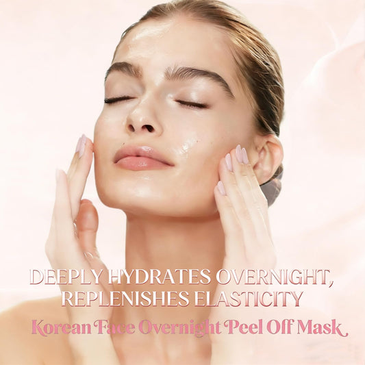 Quia Cosmetics Korean Face Mask gel texture closeup highlights overnight hydration