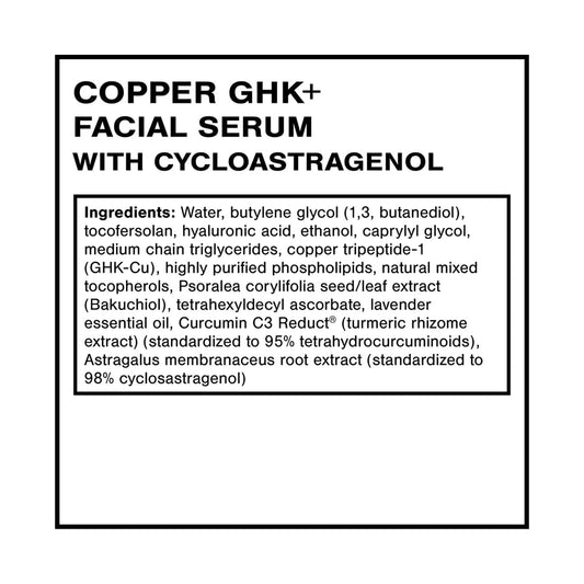 Quicksilver Copper GHK+ Serum pump in use, highlighting rapid absorption during skincare routine.