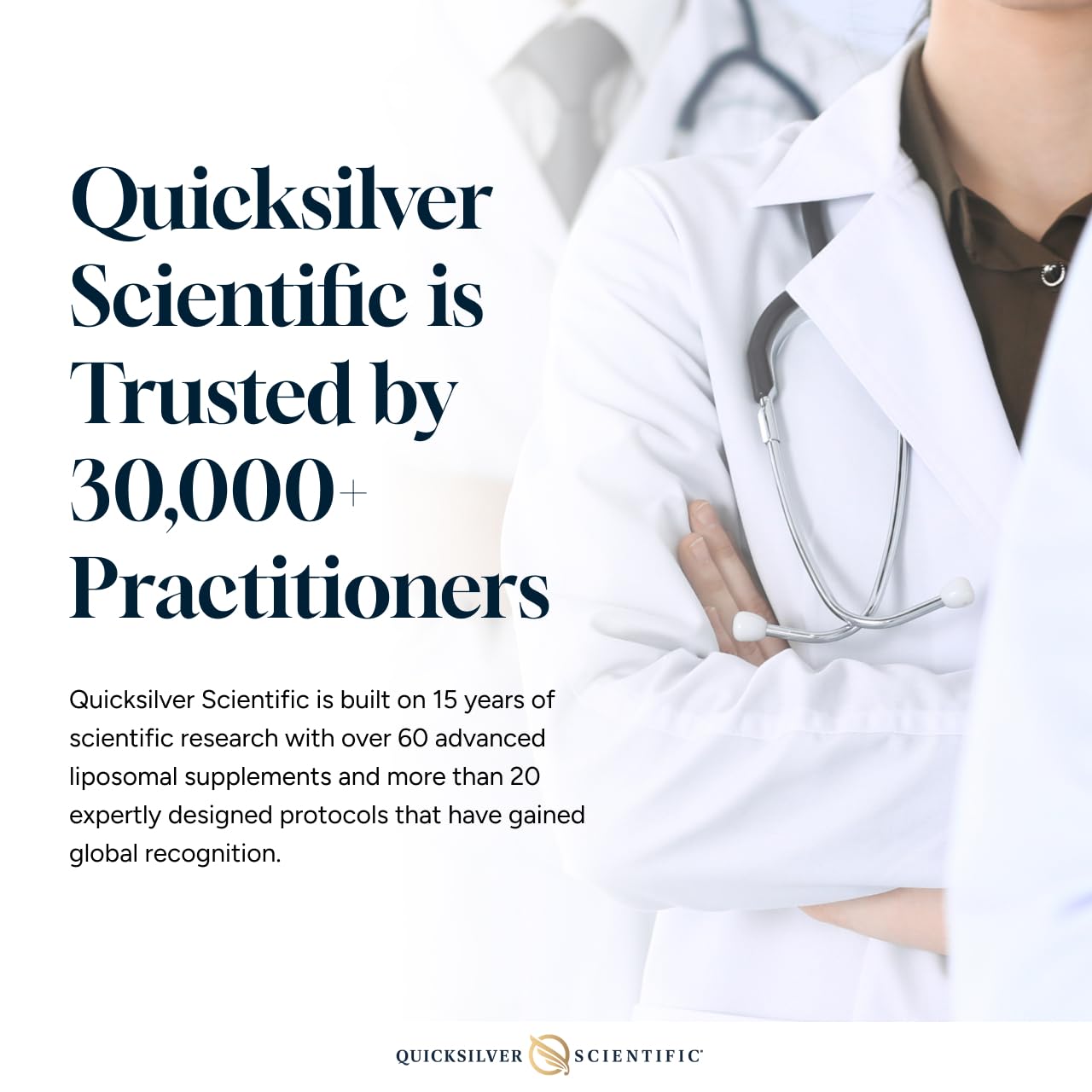 Quicksilver Copper GHK+ Serum beside vitamins C and E for antioxidant glow.