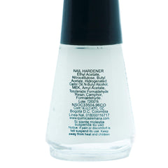 Química Alemana Nail Hardener application swatch showing smooth coverage