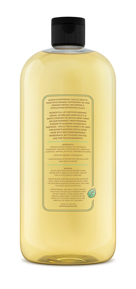 Quinn's kitchen and bathroom cleaning with Castile soap in action