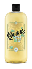 Quinn's Pure Castile Soap bottle pour showing multipurpose use for body care and cleaning