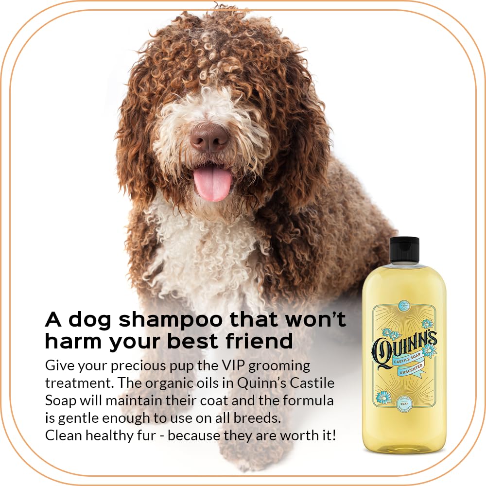 Quinn's Unscented Castile demonstrates multi-use versatility for body care and cleaning