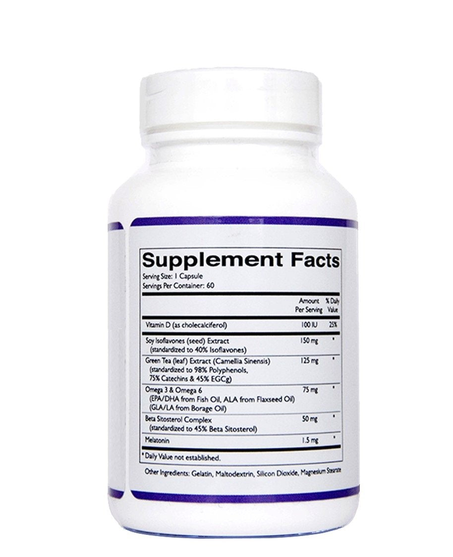 Quintessence Forti5 bottle label highlights ingredients and antioxidant benefits