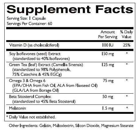 Quintessence Forti5 dosage card with bottle suggests simple daily regimen