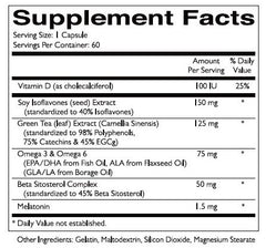 Quintessence Forti5 dosage card with bottle suggests simple daily regimen