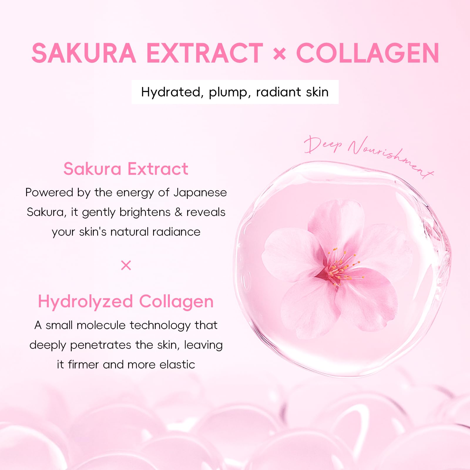 QUIYUM Sakura cream-pot emphasizes lasting moisture and subtle elasticity support