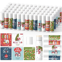 Qunclay Christmas lip balm set with five flavors for gifting and daily lip care.