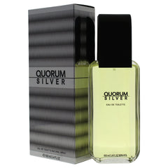 Quorum Silver travel-case image, secure cap for on-the-go use.