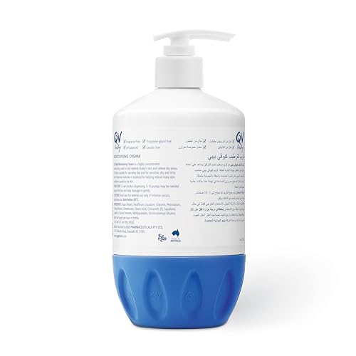 QV Ego Baby Moisturising Cream being applied to skin, highlighting long-lasting moisture