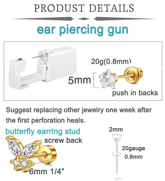 QWALIT ear piercing gun aid helps guide safe placement during use.