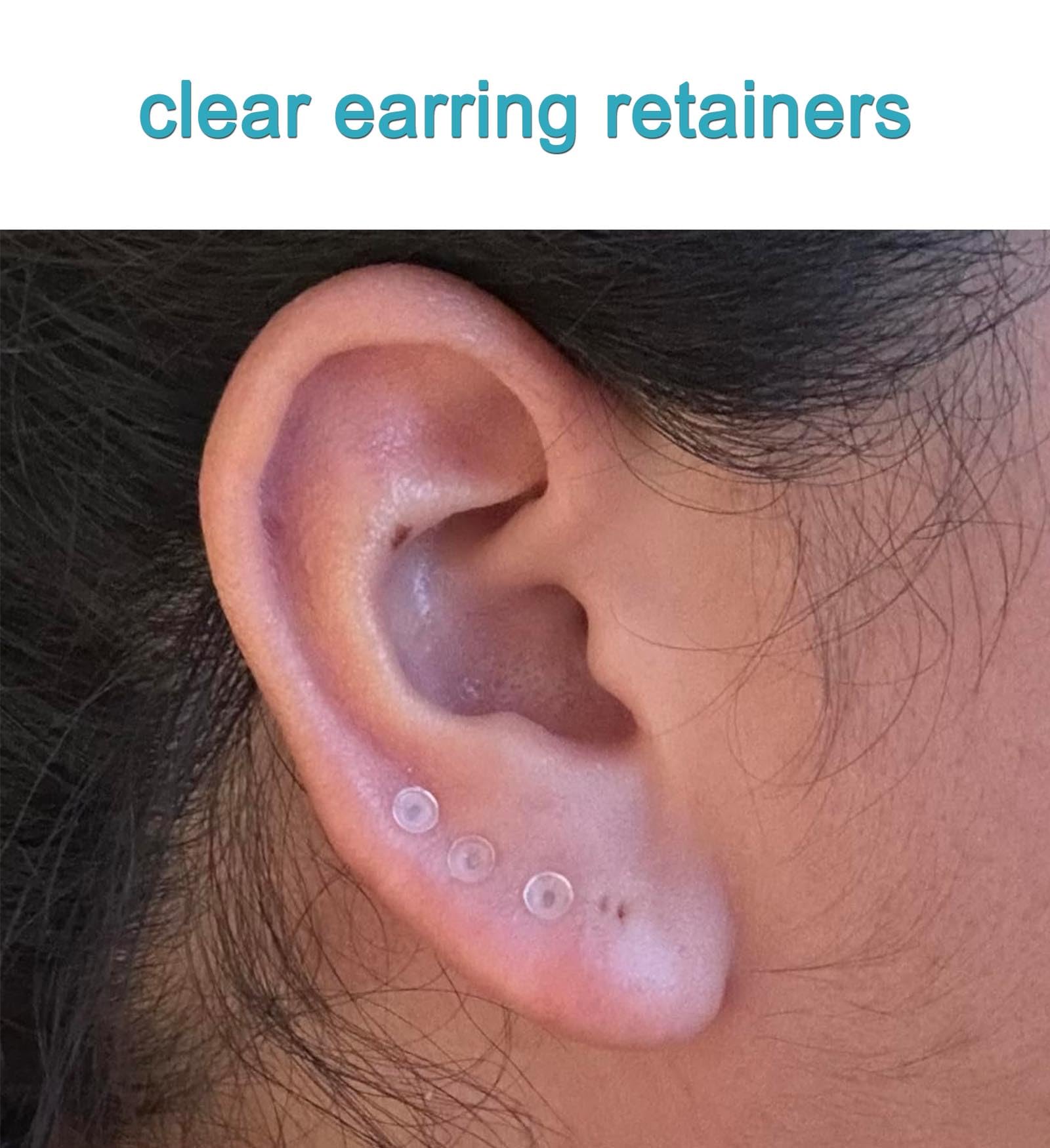 QWALIT safety backs help keep earrings secure after piercing.