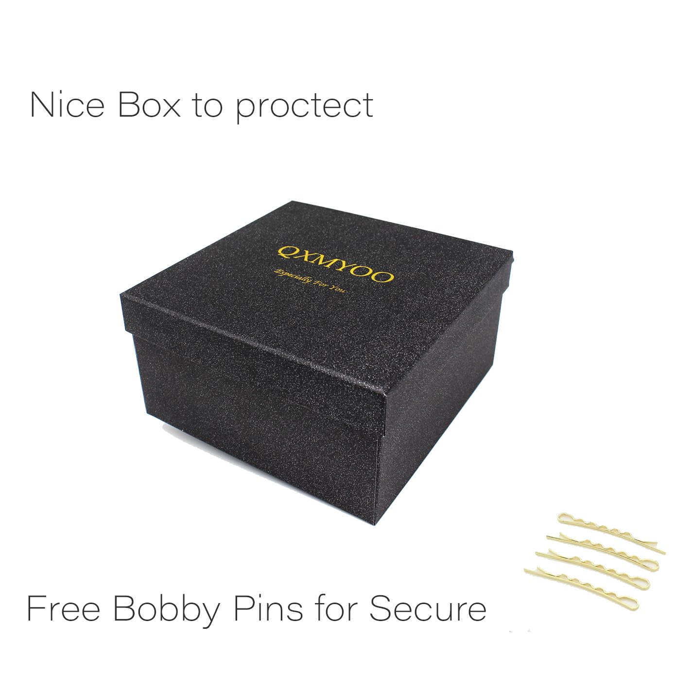 QXMYOO Zircon Crown with elastic design stays in place.