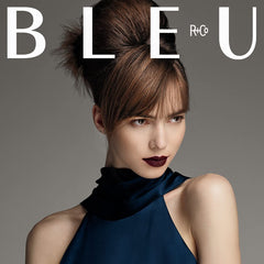 R+Co BLEU hairspray pump nozzle delivering quick-dry hold