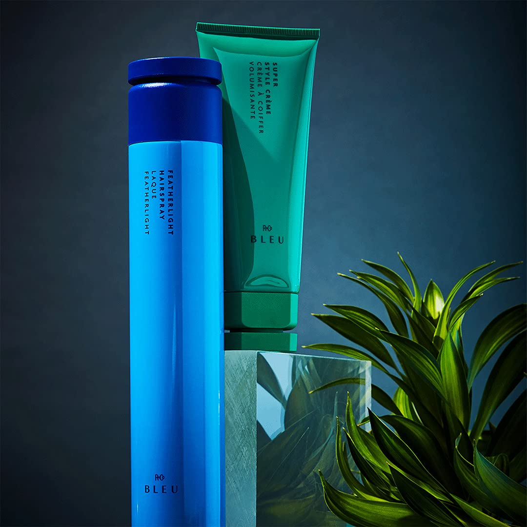 R+Co BLEU Featherlight close-up highlights softness and radiant shine.