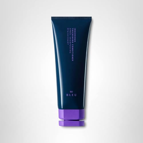 R+Co BLEU hair after use showing plump, shiny strands with lifted body