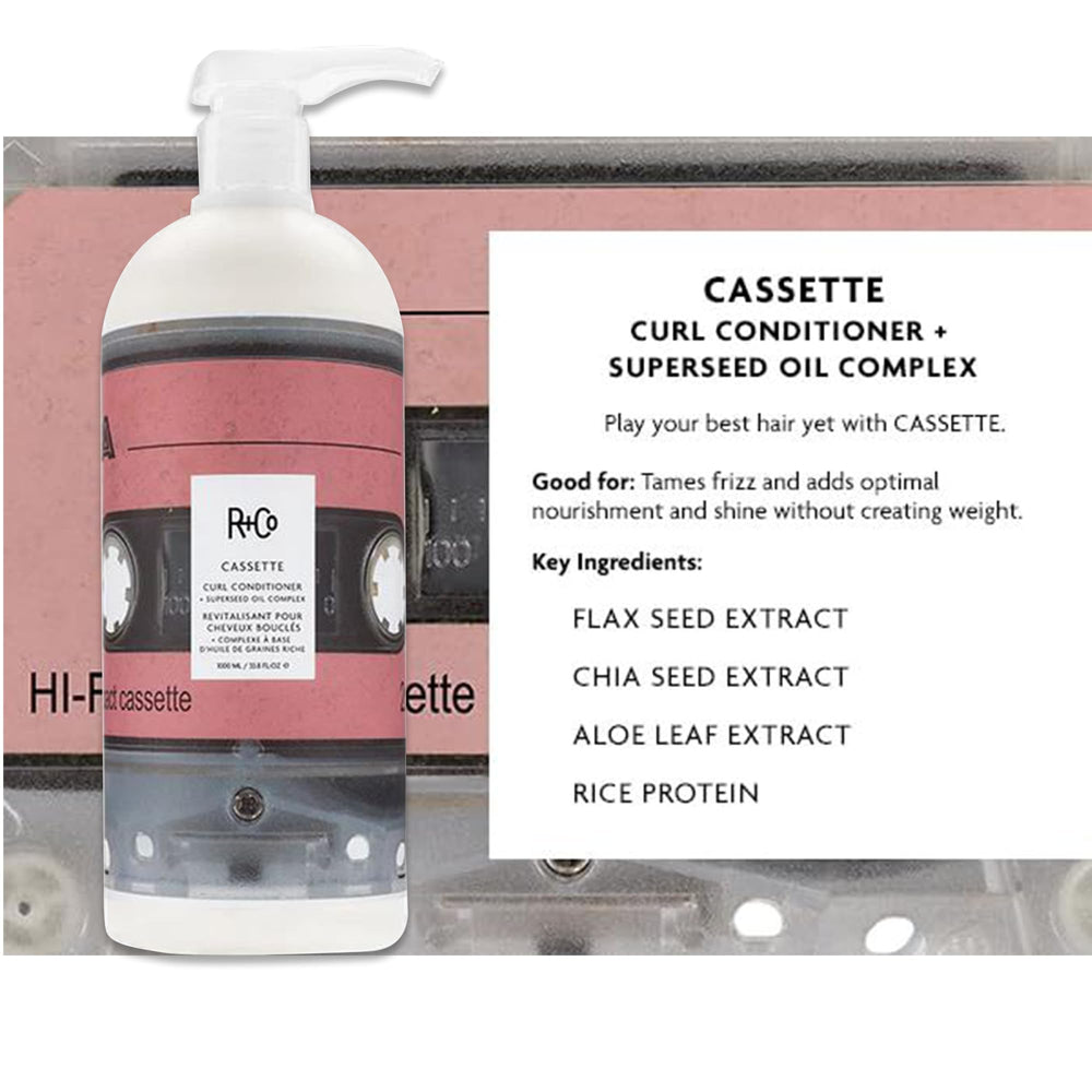 R+Co Cassette set packaging emphasizing the duo for defined curls.