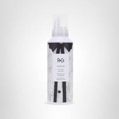 R+Co Chiffon Styling Mousse packaging on display