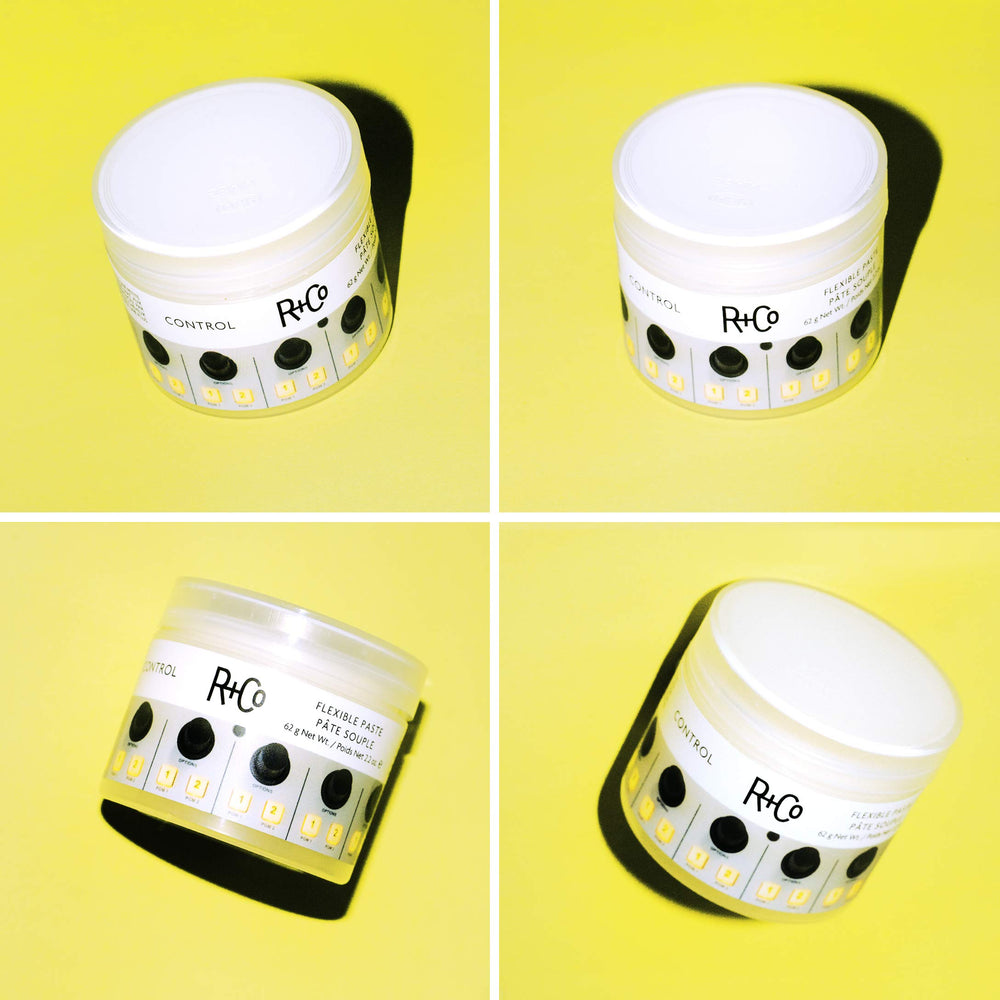 Lightweight formula remains airy without weighing hair down in R+Co paste
