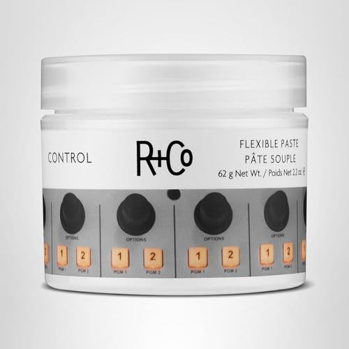 Vegan and cruelty-free R+Co paste packaging emphasizes ethical styling