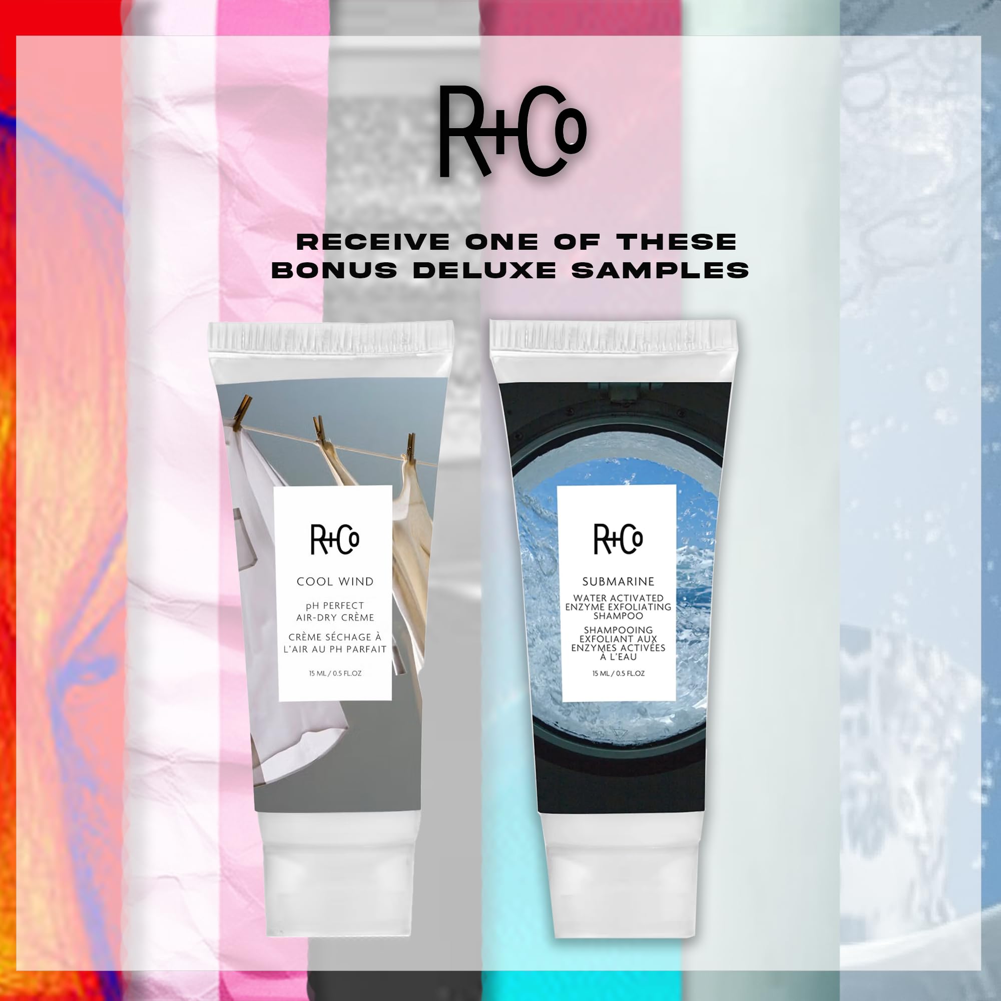 R+Co Cool Wind bottle label highlighting vegan cruelty-free styling