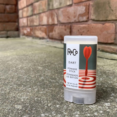 R+Co Dart Pomade Stick travel-friendly compact design