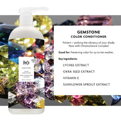 R+Co Gemstone Color Conditioner bottle emphasizing color protection and hydration