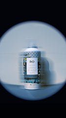 R+Co Halfpipe fine mist close-up highlights separation.