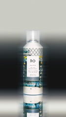 R+Co Halfpipe spray on model hair adds volume.