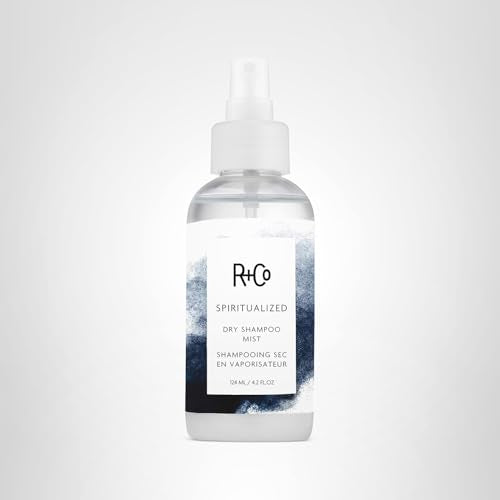 R+Co Spiritualized Dry Shampoo Mist close-up of ingredients with natural humectants.