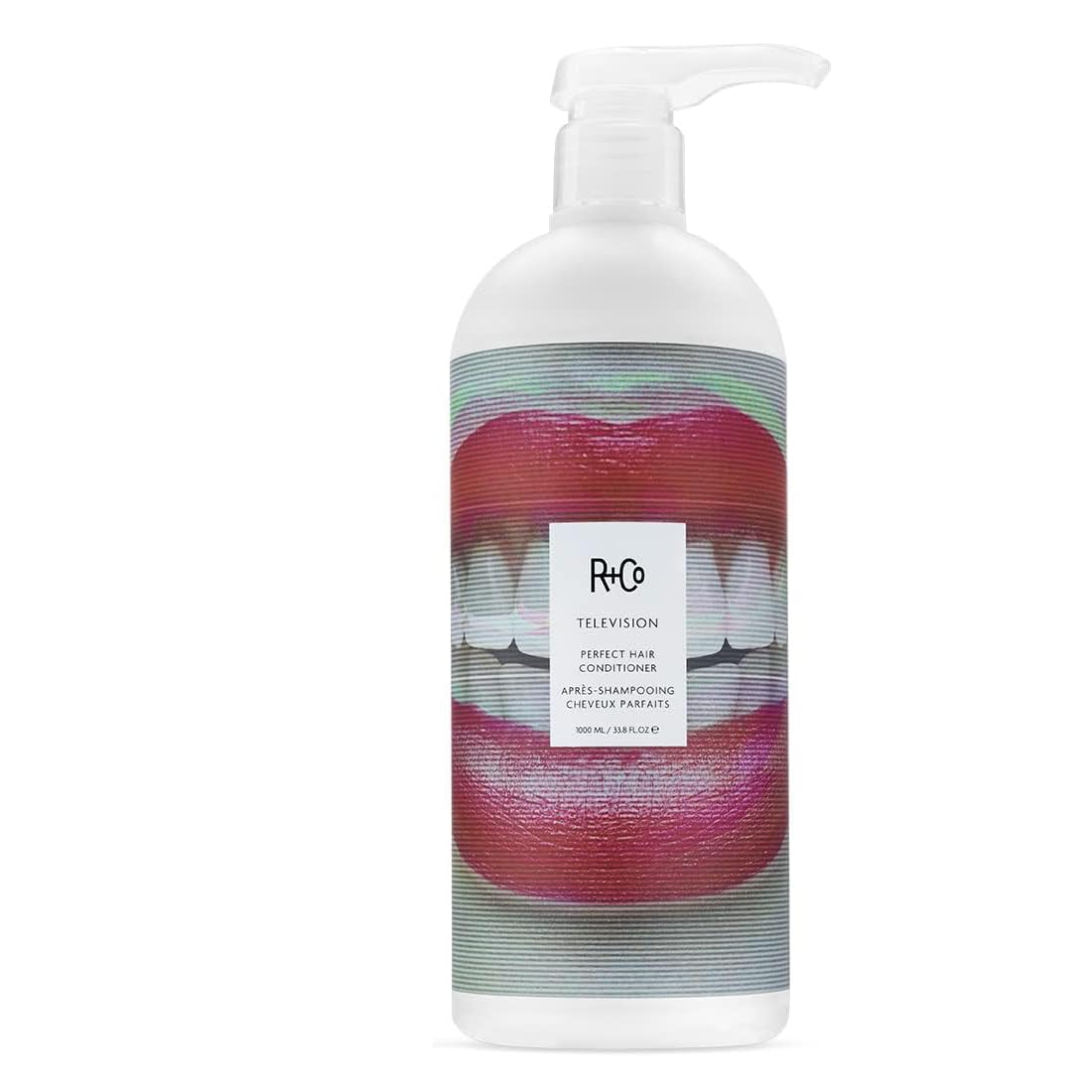 R+Co Television Shampoo lather shows rich foam for cleansing.