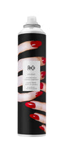 R+Co VICIOUS hairspray bottle offering strong hold for a brush-through finish.
