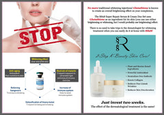 R828 radiant glow after application suggests a luminous complexion.