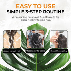 RA COSMETICS application pré-lavage Batana — étape pour une hydratation optimisée.
