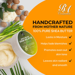 RA COSMETICS lemongrass-infused butter texture highlights refreshing aroma and skin hydration.