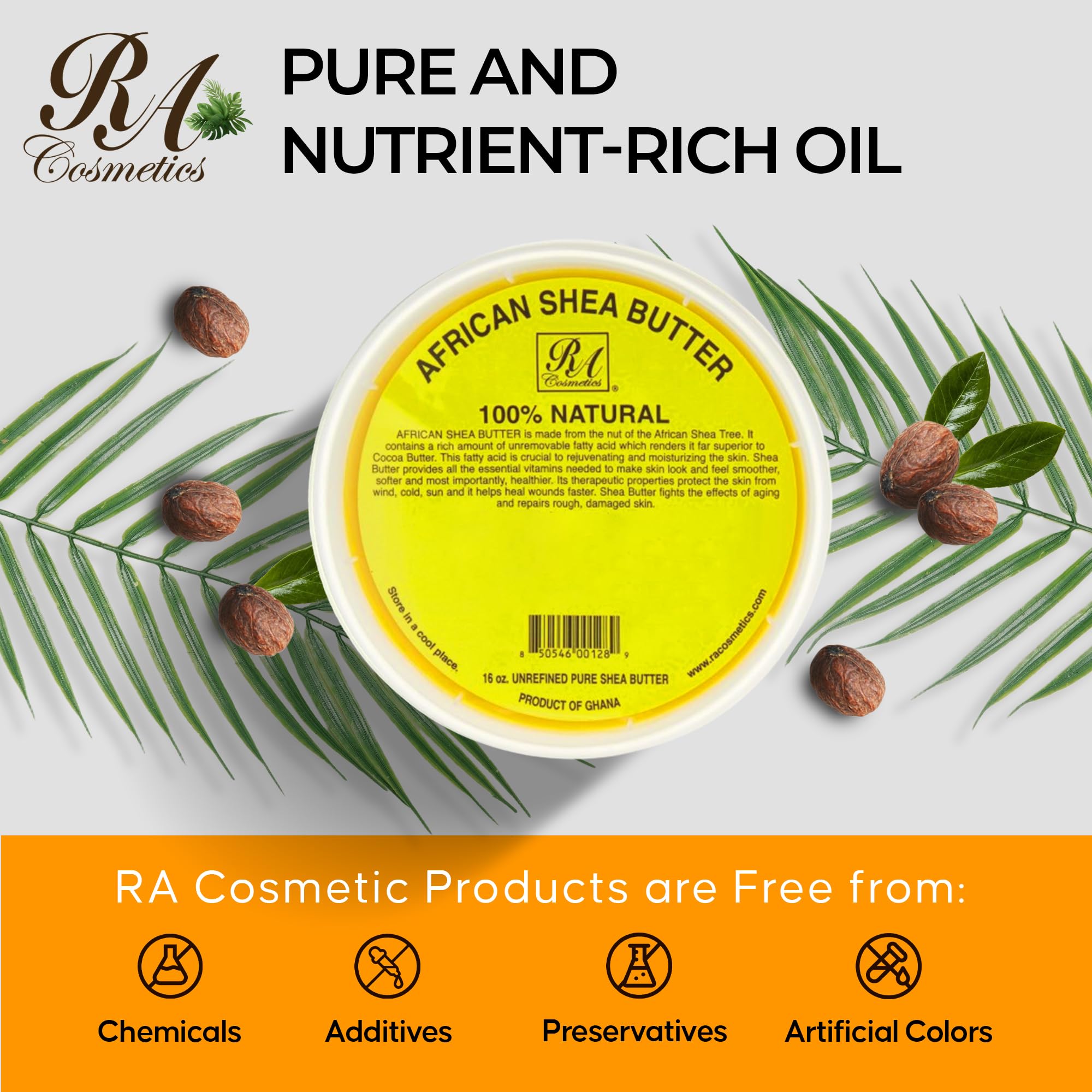 RA Cosmetics Shea Butter soothing dry skin