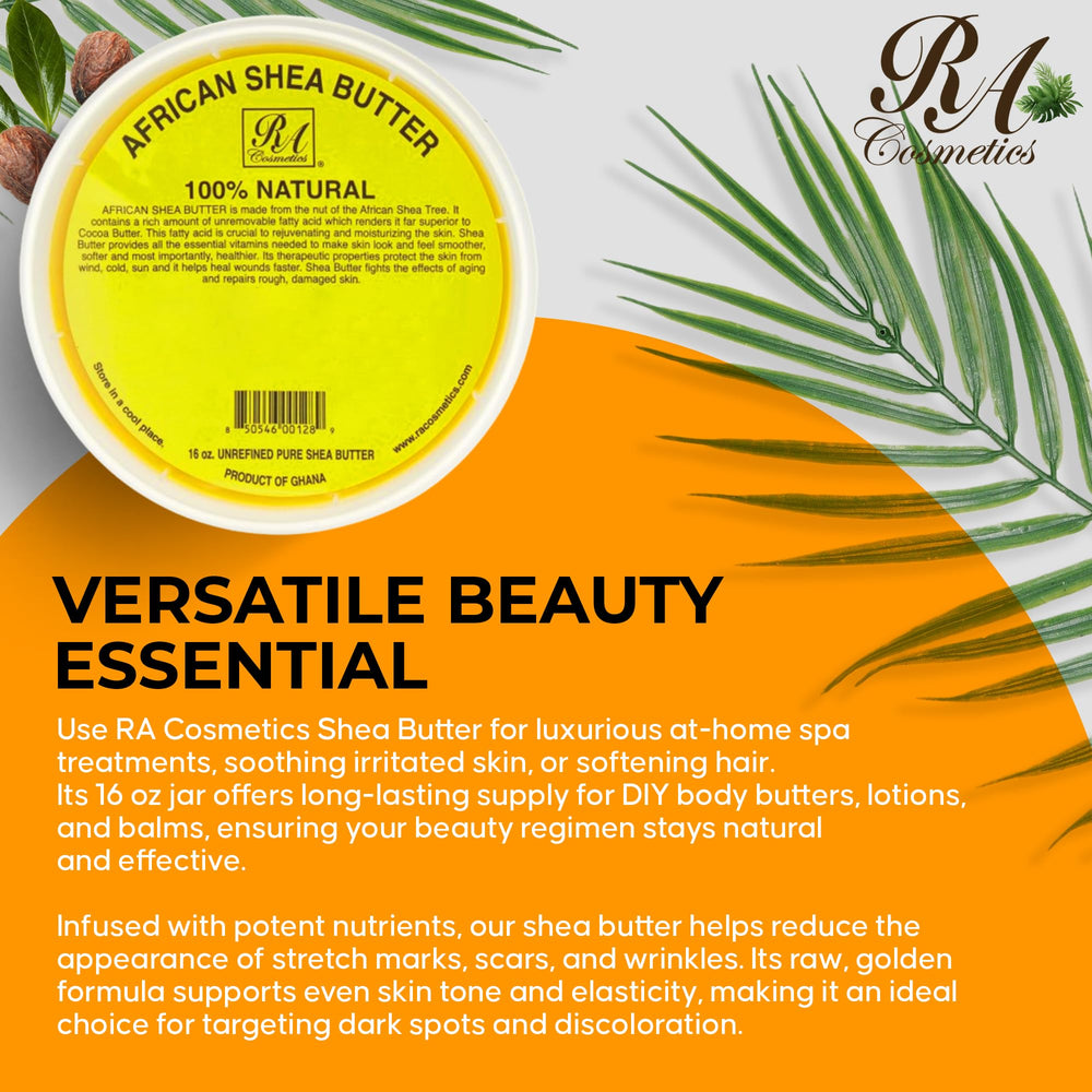 Vitamin E rich RA Cosmetics Shea Butter formula