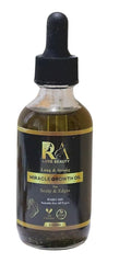 RA Luxe Beauty Miracle Hair Growth Oil application demonstrates easy daily use and refreshing aroma.