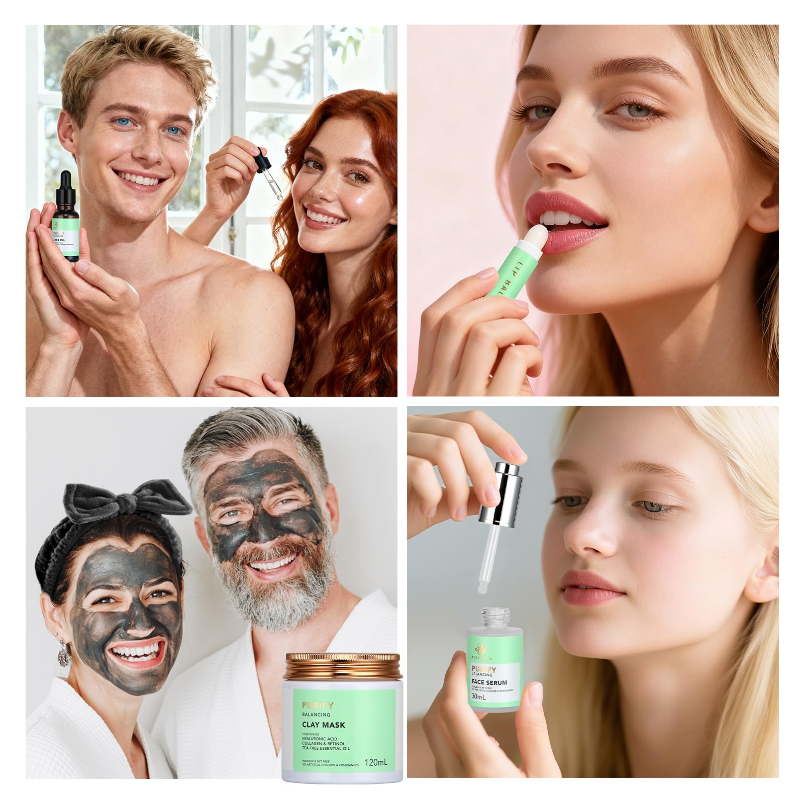 RA ROSA ACCA clay mask jar for deep cleansing and pore care.