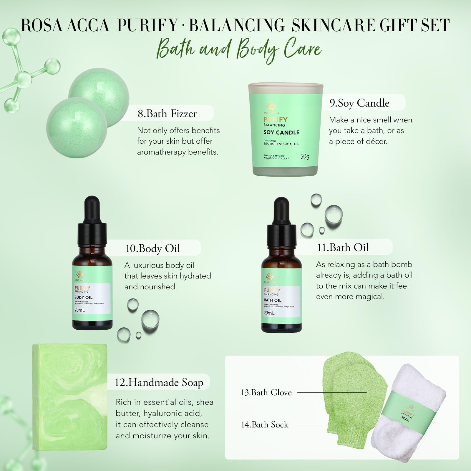 RA ROSA ACCA face serum bottle for quick hydration and luminous skin.