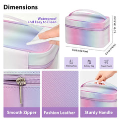 RA ROSA ACCA leather cosmetic bag for organized travel essentials