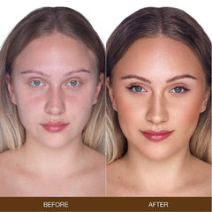 Rachel Couture CC Cream swatch reveals balanced color correction and glow.
