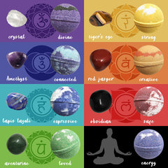 Rachelle Parker fifteen wrapped bath bombs ready for gifting.